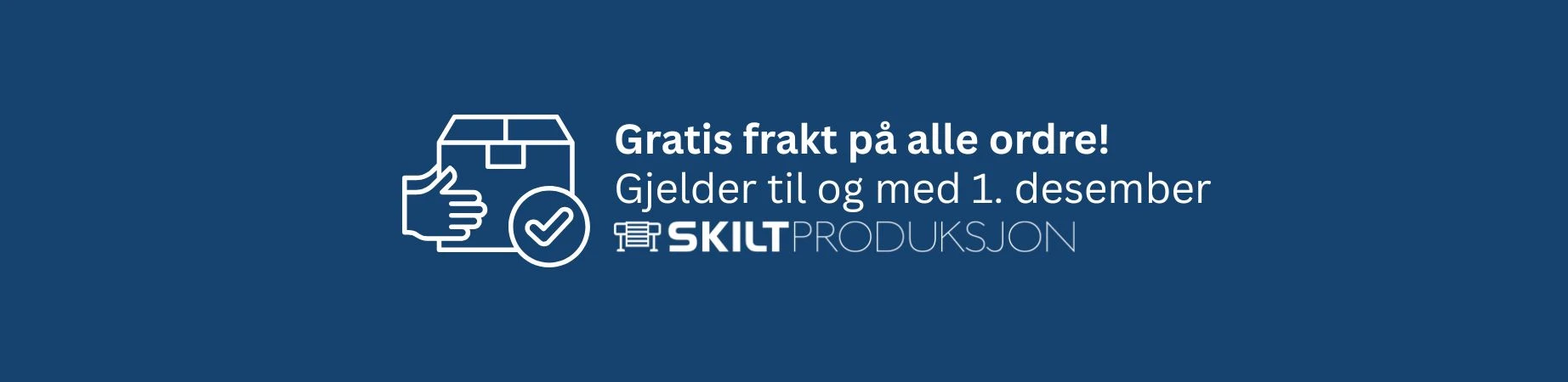 Gratis Frakt - Skilt-produksjon.no