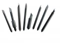Komplett knivpakke som inneholder 2 stk. Standardkniver + 2 stk. Detaljkniver + 2stk. Sandblåsingskniver + 2 stk. Refleksfoliekn