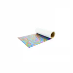 Chemica Metallic Deco - Regnbuebølger 1423 Tekstilfolie