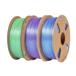 SKILPRO - PLA++ Chameleon filamentpakke - Klein bl&aring;, Nebula lilla og firkl&oslash;ver - 3 x 1 kg