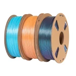SKILPRO - PLA++ Chameleon filamentpakke - Tiffany bl&aring;, Tulip og svart - 3 x 1 kg