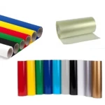 Startpakke med skiltfolie (10 farger) og tekstilfolie (6 farger), 30 cm x 5 m