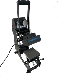 Semiautomatisk varmepresse med 15x15 cm plate og dobbelt varme kasketmodul