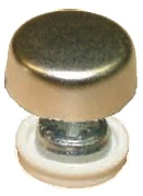 Skruehette RAL 9006 - 25 stk.