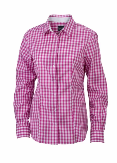 JAMES & NICHOLSON LADIES' CHECKED SHIRT JAMES & NICHOLSON LADIES' CHECKED SHIRT