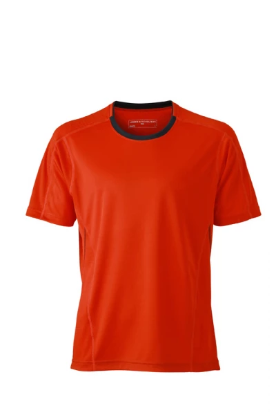 Billig JAMES & NICHOLSON HERRE LØPE-T-SKJORTE - Komfortabel, Fukttransporterende, Hurtigtørkende JAMES & NICHOLSON MEN'S RUNNING T-SHIRT