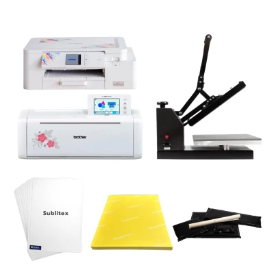 Brother sublimasjonspakke med SDX1250 skj&aelig;replotter, SP1 skriver og standard varmepresse