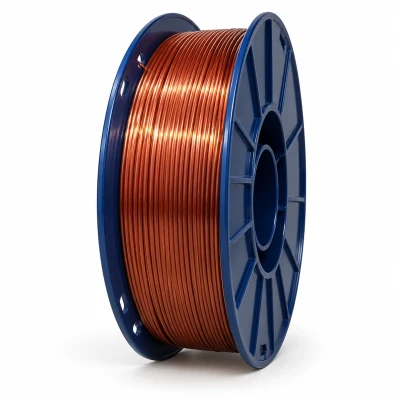 Billig SKILPRO Silk PLA Filament - Red Copper 3D-utskrift med høyglans og metallisk utseende SKILPRO - Silke PLA-filament 1,75 mm - Red Copper - 1kg