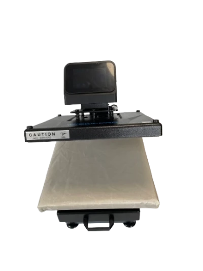 Automatisk varmepresse med rulleplate og slide-over – 40 cm x 50 cm Automatisk varmepresse med rulleplate og glidefunksjon – 40 cm x 50 cm