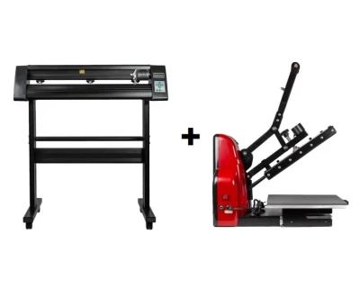 Startpakke med semi-automatisk varmepresse og Redsail skjæreplotter 70 cm Startpakke med semi-automatisk varmepresse og Redsail skjæreplotter 70 cm