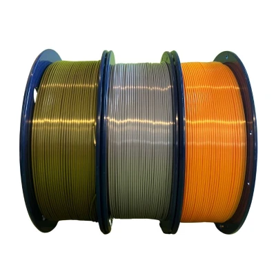SKILPRO - Silky PLA++ filamentpakke - sølv, bronse og gull - 3 x 1 kg SKILPRO - Silky PLA++ filamentpakke - sølv, bronse og gull - 3 x 1 kg