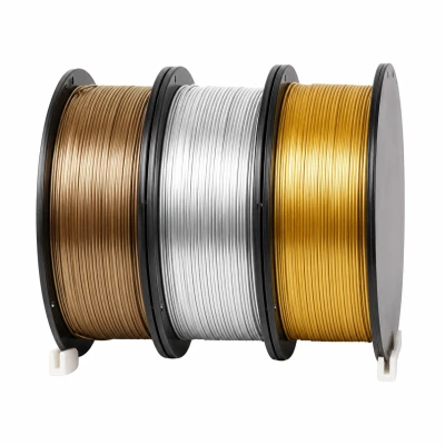 SKILPRO - Silky PLA++ filamentpakke - s&oslash;lv, bronse og gull - 3 x 1 kg