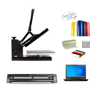 Skiltpakke med Redsail RS1360C, Standard varmepresser og Computer