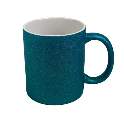 Kopp - Glitter Turkis - 48 stk