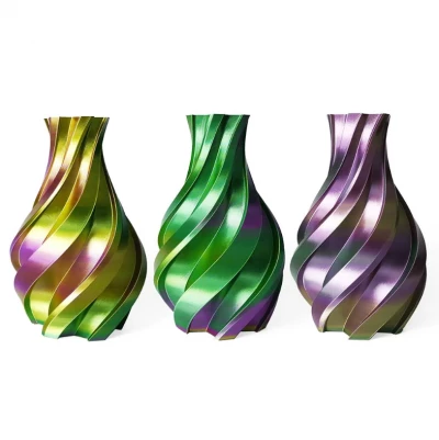 Gold, Green And Purple - 3DE Premium - Silky PLA - 1.75mm