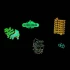 STAHLS' Glow Tekstilfolie &ndash; Neonrosa &ndash; 241
