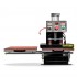Effektiv trykkluft double lokasjons varmepresser - 40x50cm med integrert Teflon ark holder
