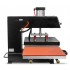 Effektiv trykkluft double lokasjons varmepresser - 40x50cm med integrert Teflon ark holder