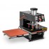 Effektiv trykkluft double lokasjons varmepresser - 40x50cm med integrert Teflon ark holder